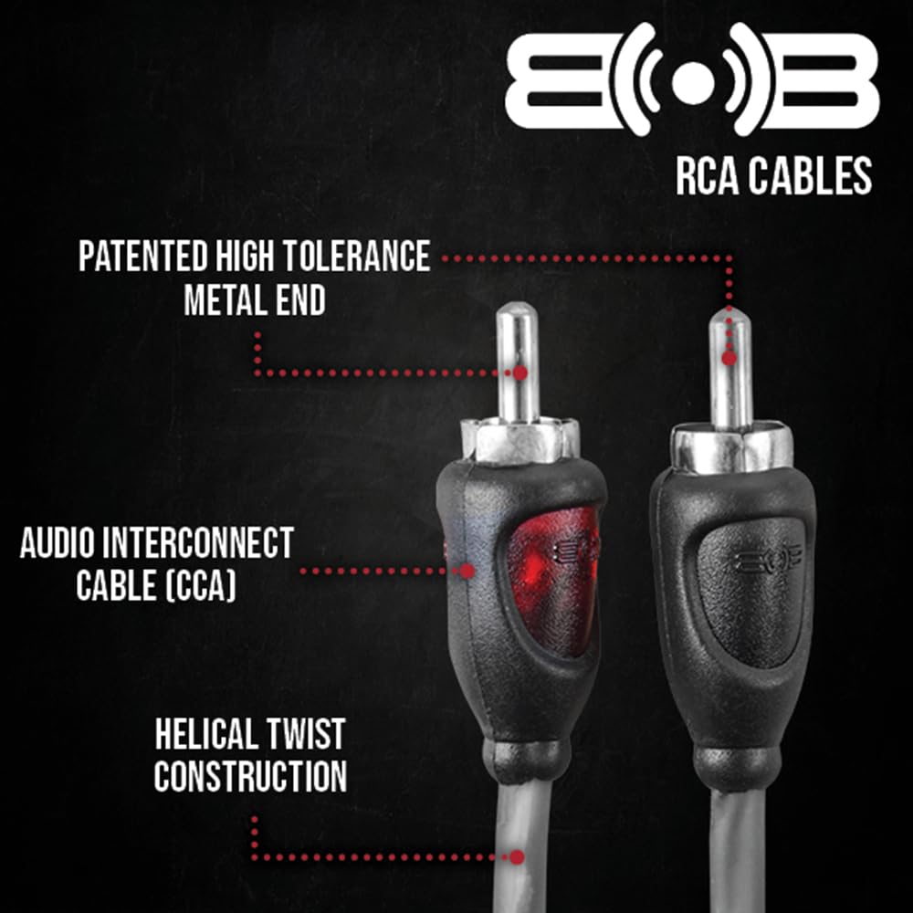Belva True 8 Gauge Awg Premium Cca Complete Amplifier Wiring Kit With Ofc 2 Channel Rca Cable   Bak82Bl Blue